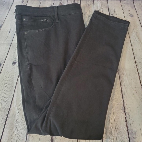 Athleta Denim - Athleta Plus Size Women's Skinny Jeans 24X Black Stretch 6‎ Pocket Ankle